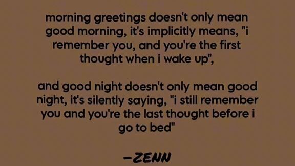 good morning,good night