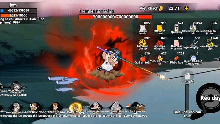 (捕捞数千磅重物)câu cá vạn cân