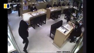 Alleged robbers storm Hong Kong watch and jewellery store