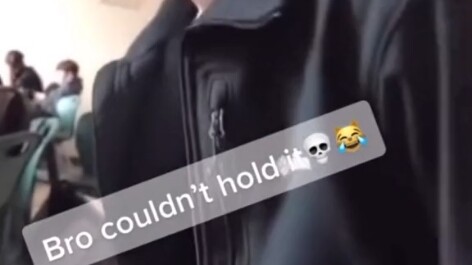 Trying to cover up their farts with coughing