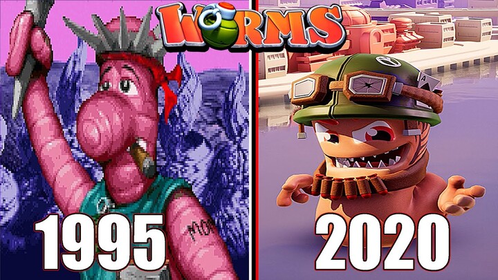 Worms Games Evolution (1995 - 2020)