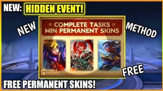 NEW SECRET EVENT FREE PERMANENT SKINS! | LIMITED TIME ONLY! | MOBILE LEGENDS 2021