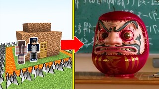 Búp Bê DARUMA Tấn Công Nhà Được Bảo Vệ Bởi bqThanh và Ốc Trong Minecraft (As The Gods Will)