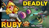RUBY BEST BUILD 2022 | TOP GLOBAL RUBY GAMEPLAY | MOBILE LEGENDS ✓