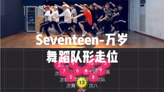 Seventeen-万岁 舞蹈队形走位｜从没见过这么混乱又整齐的动线
