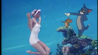 The first Tom and Jerry swimmer - Esther Williams Movie Title: [Dangerous When Wet] (1953)