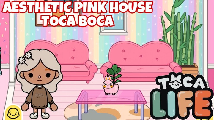 AESTHETIC PINK HOUSE IDEAS TOCA BOCA || TOCA LIFE WORLD