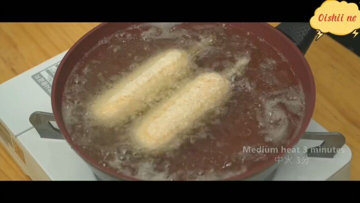 Bánh xúc xích phô mai chiên xù 2 #amthuc