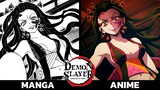Demon Slayer Anime vs Manga (All seasons)