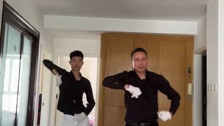 My dad performed a new dance for me, showing the composure and calmness of an artist from the older 