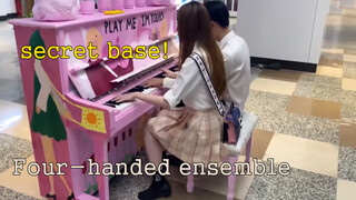 Piano Cover | Subway Performance | 'Secret Base' 