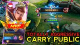 HOW TO CARRY PUBLIC HARDGAME OF EPIC - GLOBAL LANCELOT GAMEPLAY - MOBILE LEGENDS