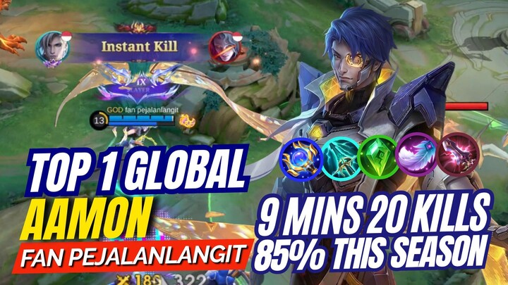 AUTO DELETE🔥GLOBAL NO. 1 AAMON GAMEPLAY by fan pejalanlangit | Mobile Legends Bang Bang