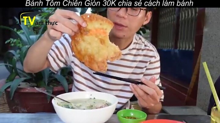 Chủ quán Bún Mì Vàng Bánh Tôm Chiên Giòn 30K chia sẻ cách làm bánh ngon không gắt dầu phần cuối