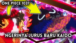 SPOILER  SINGKAT 1037 !! NGERII, KAIDO KELUARKAN JURUS BARU SAMPAI PETIR PUTIH KELUAR ( ONE PIECE )