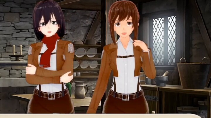 Attack on Titan Fan Game Mikasa's Training