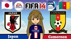 Inazuma Eleven in FIFA 14 | Inazuma Japan (Japan) VS Little Gigant (Cameroon)