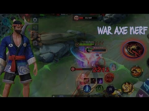NEW MLBB PATCH OF WAR AXE ITEM IS ALREADY NERFED IS IT STILL EFFECTIVE FOR HAYABUSA?