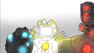 [Toilet Man vs. Surveillance Man] Three Titans dan "Three Titans" (ditambah suplemen merah)