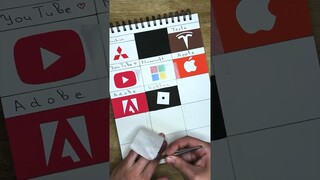 Drawing the logo of Roblox 📱🎮 What’s next? #painting #art #creative