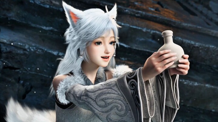 "A cute working fox, everyone who sees it wants to bully it! Silver Moon Collection! I really want t