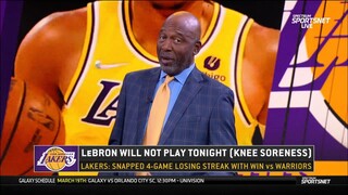 [BREAKING] James Worthy Report: LeBron James is OUT tonight due to knee soreness.