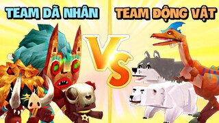 Team Dã Nhân VS Team Động Vật | Thí nghiệm Mini World - Phần 8 | Meowpeo