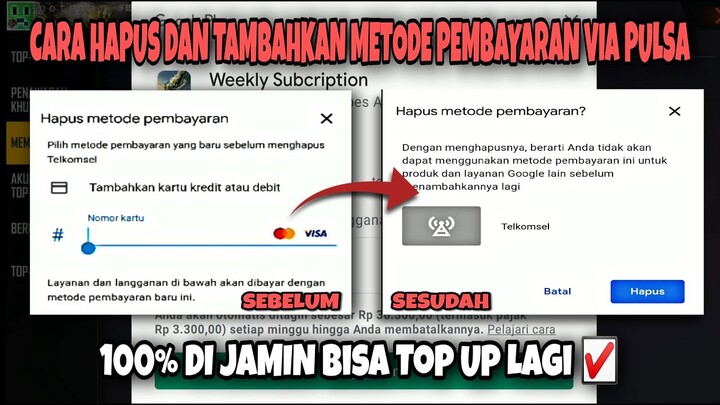 Cara Menghapus dan Menambahkan Metode Pembayaran Via Pulsa Di Play Store | Lengkap Dengan Penjelasan