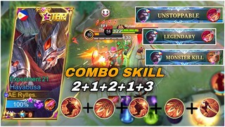 HAYABUSA NO COOLDOWN FIRST SKILL! FAST HAND COMBO | AE RYLLES TOP GLOBAL HAYABUSA