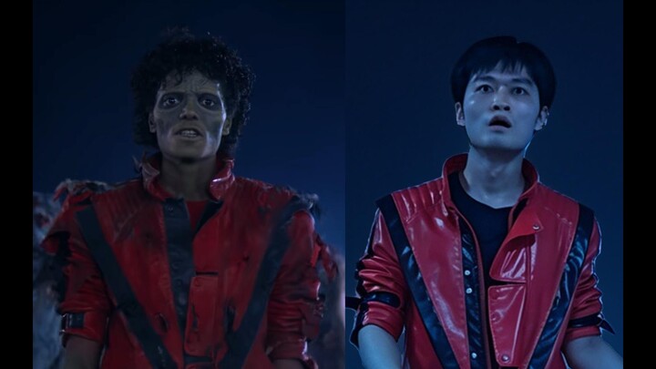 【ของขวัญวันเกิดอายุ 24 ปี】เต้นคัฟเวอร์เพลง Thriller ท่าซอมบี้ ฝึกซ้อมสองสัปดาห์ครึ่ง เต้นมือสมัครเล่