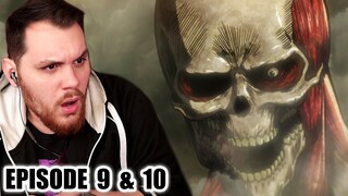 ATTACK ON TITAN Episode 9 and 10 REACTION | Anime EP Reaction