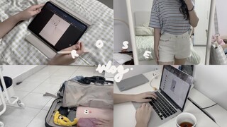 [Vlog] A simple day in my life - digital journal, online meeting, packing