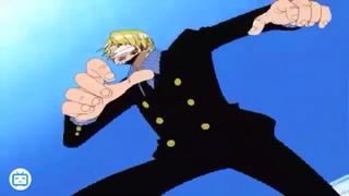 Sanji đấu chân với Mr2 #animehay