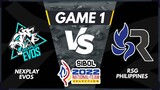 [ LOWER FINAL ] GAME 1 NEXPLAY EVOS VS RSG PH | SIBOL 2022 National Team Selection MLBB Final Day