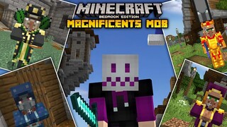 Minecraft มือถือ | แจก+รีวิว Addon Magnificents Mob ศึกสงครามแห่งเผ่าพันธุ์
