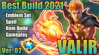 VALIR BEST BUILD 2021 VER. 02 | TOP 1 GLOBAL VALIR BUILD | VALIR - MOBILE LEGENDS