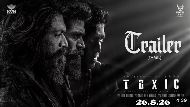 Toxic Official Tamil Trailer | Rocking Star Yash | Geetu Mohandas | KVN | Monster Mind Creations