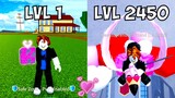 Noob to Max Level Using Love Fruit Rework -Bloxfruits