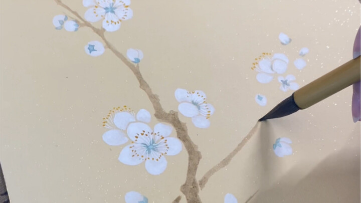 Standing tall in the icy, snowy forest, I’m no mere blossom mingling with peach and plum in the frag