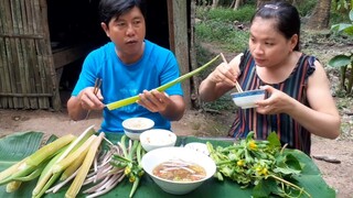 Cá Bống Dừa Kho Mắm Bông Súng Vườn Rau Tai Tượng Ăn Sạch Nồi Cơm| TKQ T431