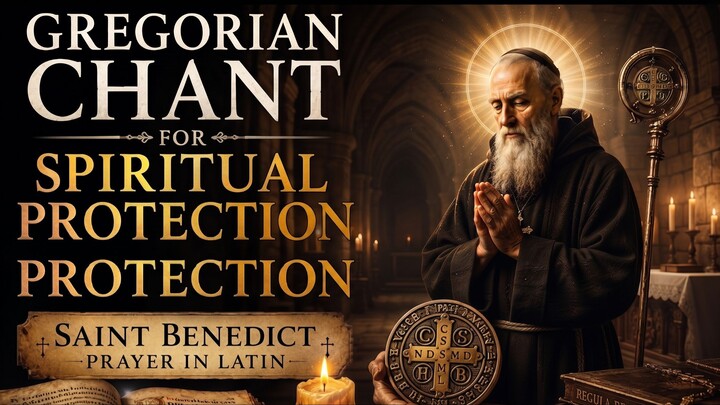 Gregorian Chant for Spiritual Protection | Saint Benedict Prayer Repeated 33 Times