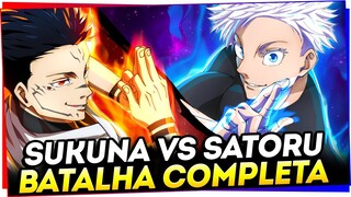 SATORU GOJO VS RYOMEN SUKUNA - VEJA COMO FOI - BATALHA COMPLETA EXPLICADA | JUJUTSU KAISEN