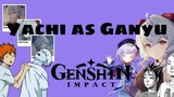 Yachi as Ganyu| Haikyuu texts| Genshin impact x Haikyuu skits| Adxr3