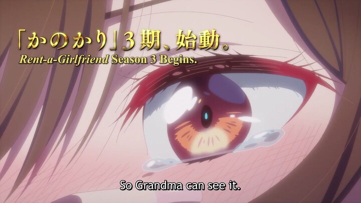 Rent A-Girlfriend Season 3 Trailer English Dubbed