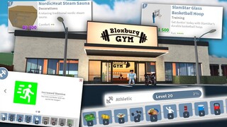 NEW BLOXBURG UPDATE... NEW GYM, SKILL PROGRESS, FOOD, GAMEPLAY AND MORE!