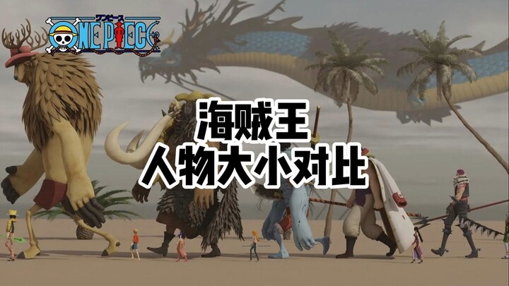 One Piece Size comparison 3D - 3d Animated Size Comparison