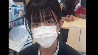 Eating at a Japanese mall cafeteria