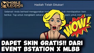 DAPET SKIN GRATIS!! DARI EVENT BSTATION X MLBB | MOBILE LEGENDS BANG BANG