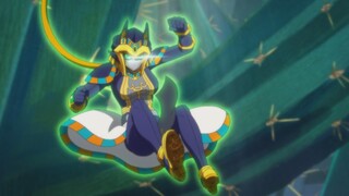 【红战士转职冒险者】08 豹娘假面骑士用机车+游戏王卡片整活