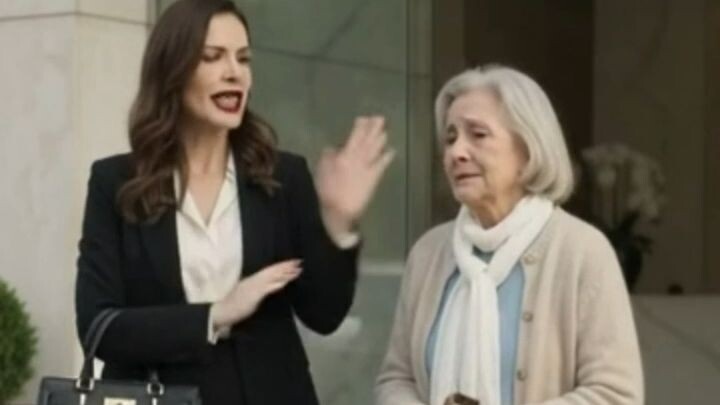 Ela estava com fome mais a mulher rica mão esta ligando